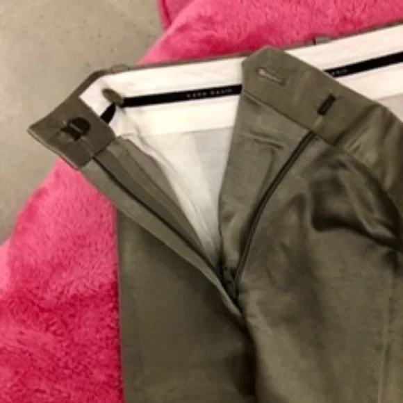 ZARA Cotton Linen Silky Suit Pants, M, NWT - Picture 3 of 6